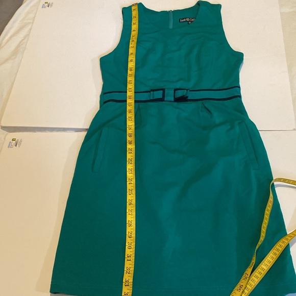 Beautiful green Friends of Couture sleeveless dress*fully lined cotton blend - Picture 7 of 7